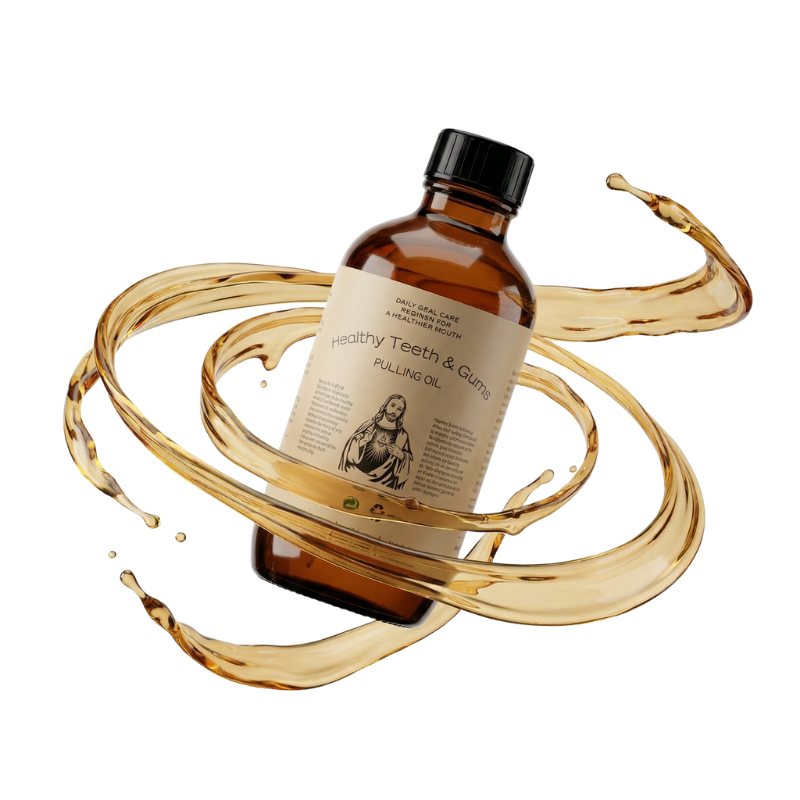 All-In-One Natural Oil Pulling Rinse.