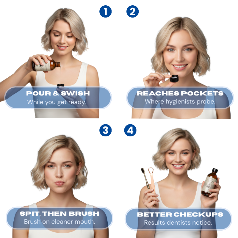 All-In-One Natural Oil Pulling Rinse